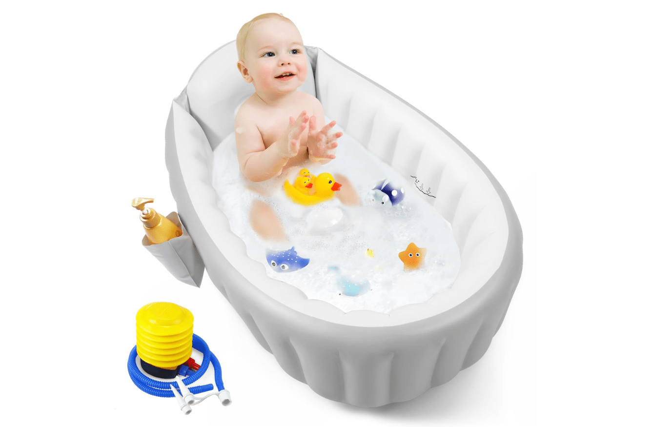 Inflatable Baby Bathtub with Air Pump - Jebonn