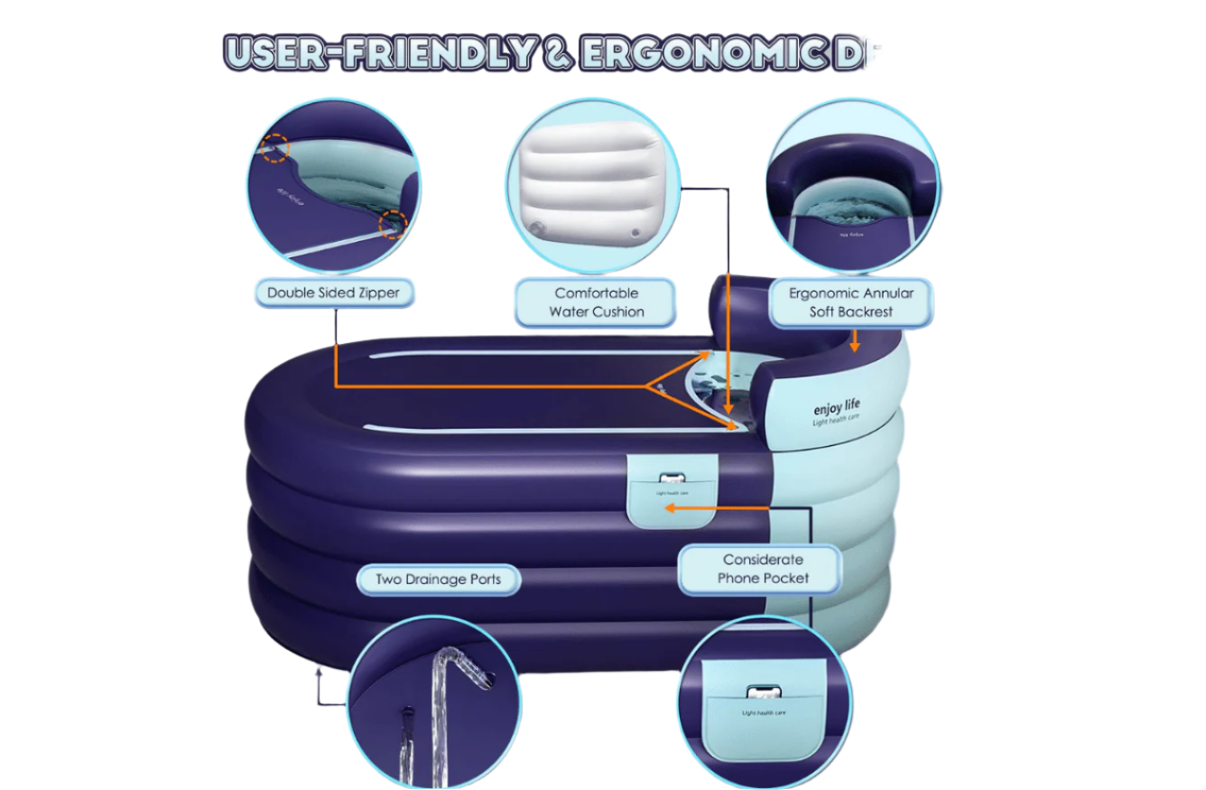 Inflatable Portable Bathtub - Jebonn